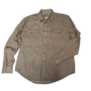 Wrangler American Cowboys Choose Wrangler Snap Geometric Shirt Vintage